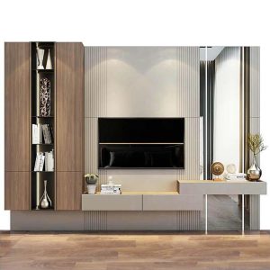 TV Cabinet & Wall Panel Design 01