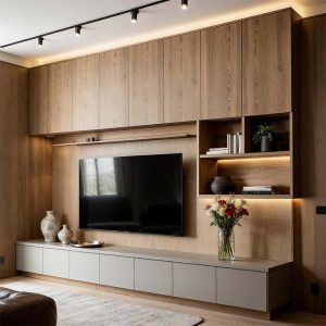 TV Cabinet & Wall Panel Design 04